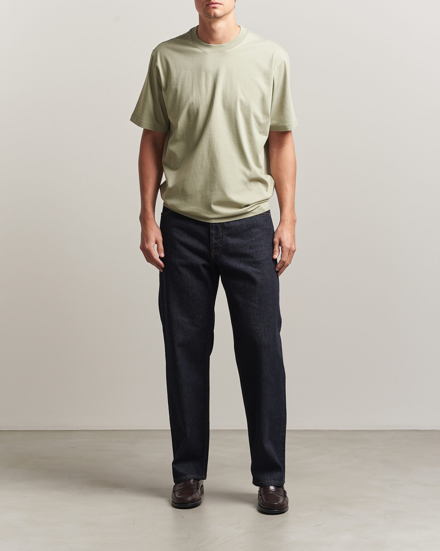 Homme | T-shirts | NN07 | Adam Crew Neck T-Shirt Sage Green