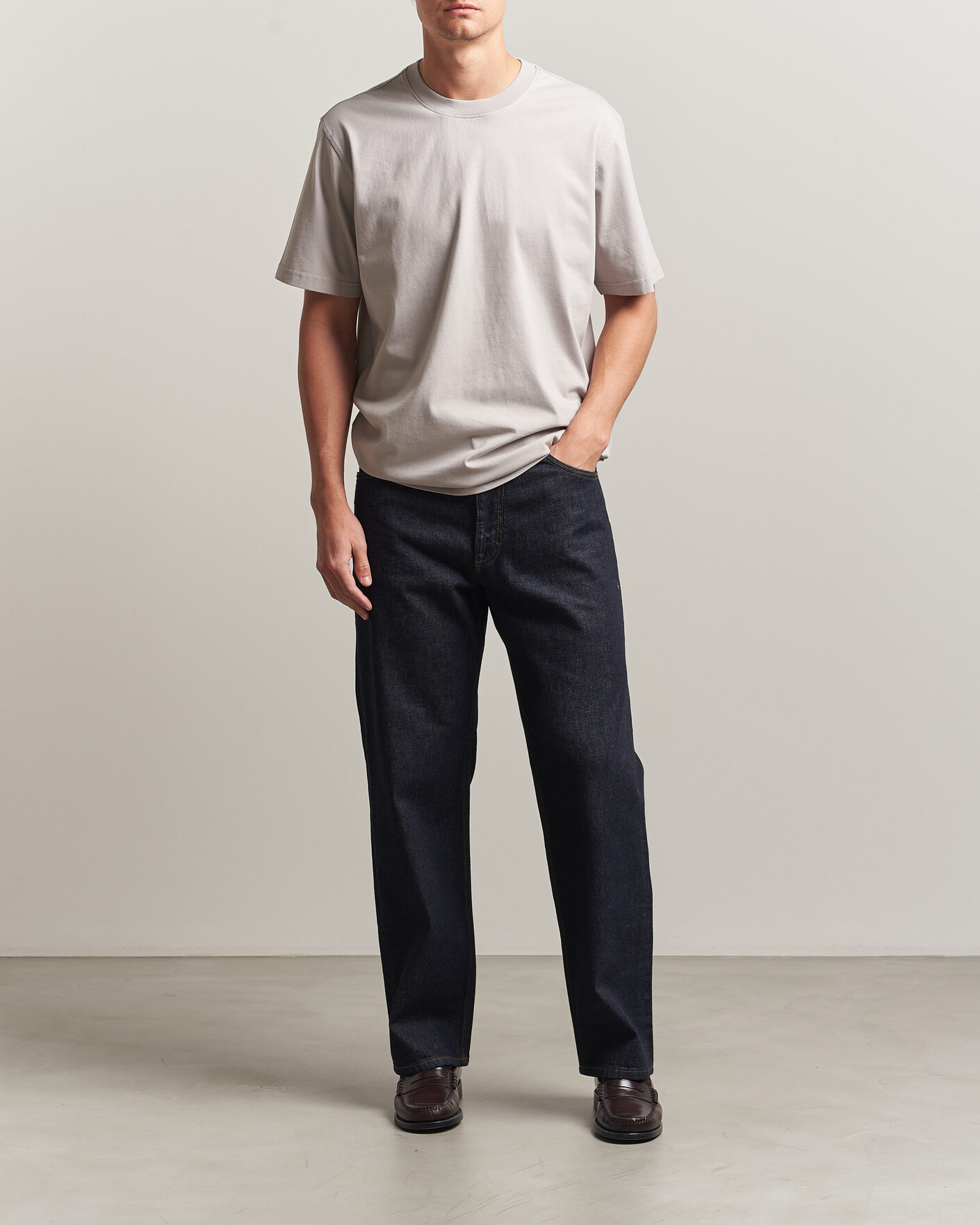 Homme | T-shirts | NN07 | Adam Crew Neck T-Shirt Moon Dust