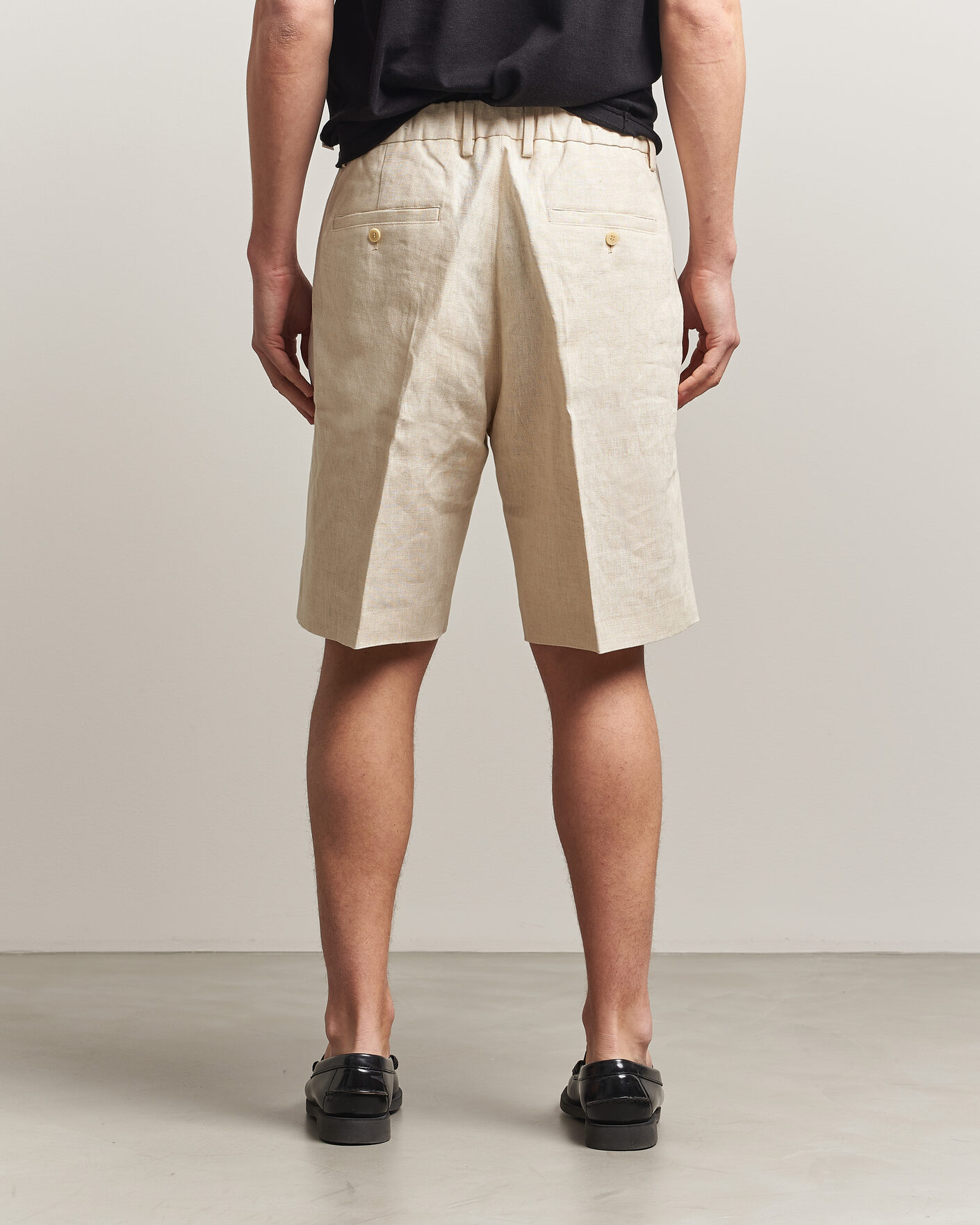 Homme | Shorts | NN07 | Kay Relaxed Fit Linen Drawstring Shorts Oat