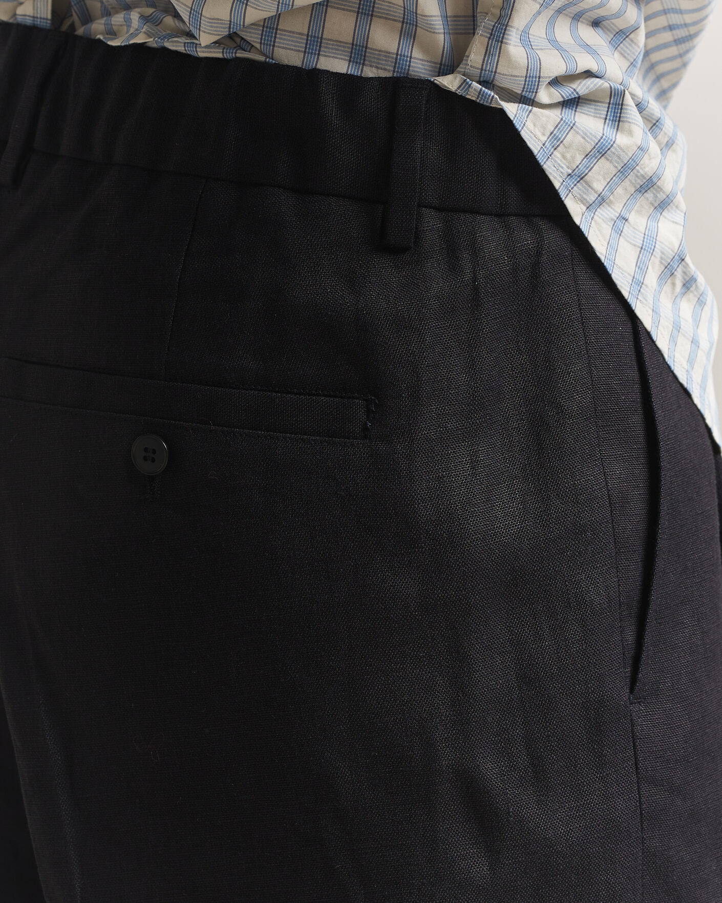 Homme | Shorts | NN07 | Kay Relaxed Fit Linen Drawstring Shorts Black