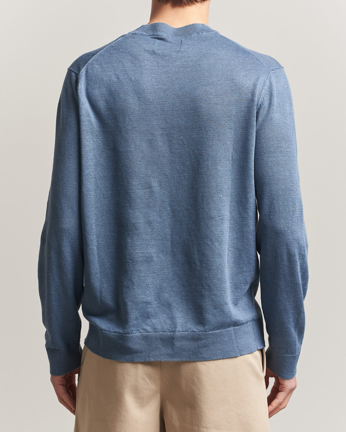 Homme | Pulls Et Tricots | NN07 | Ted Linen Knitted Sweater Stone Blue