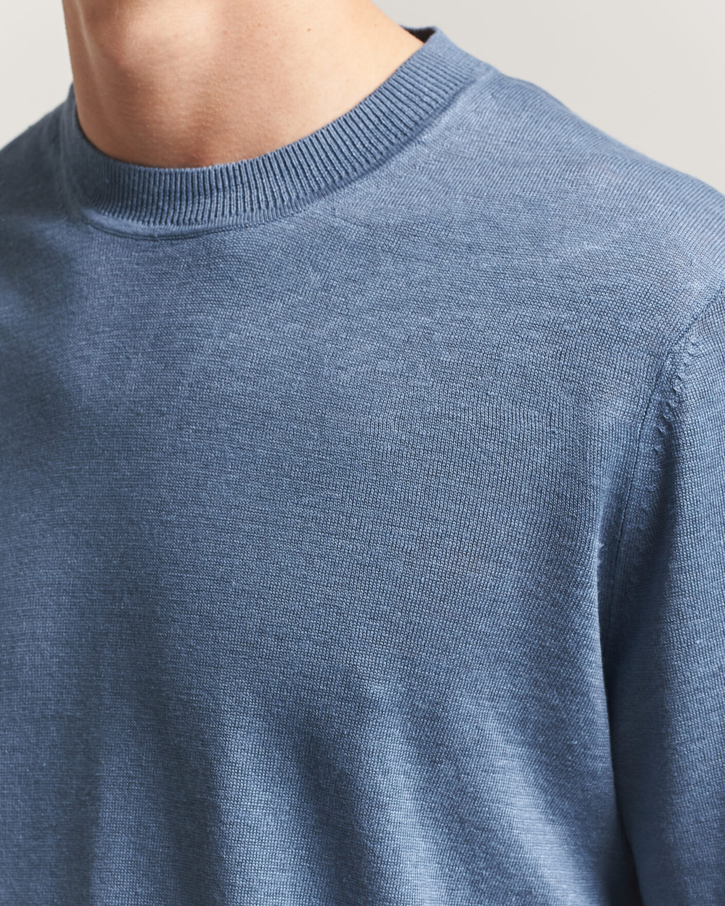 Homme | Pulls Et Tricots | NN07 | Ted Linen Knitted Sweater Stone Blue