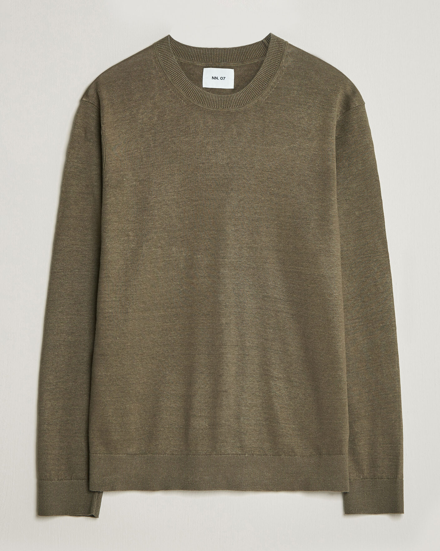 Homme | Pulls Et Tricots | NN07 | Ted Linen Knitted Sweater Capers Green