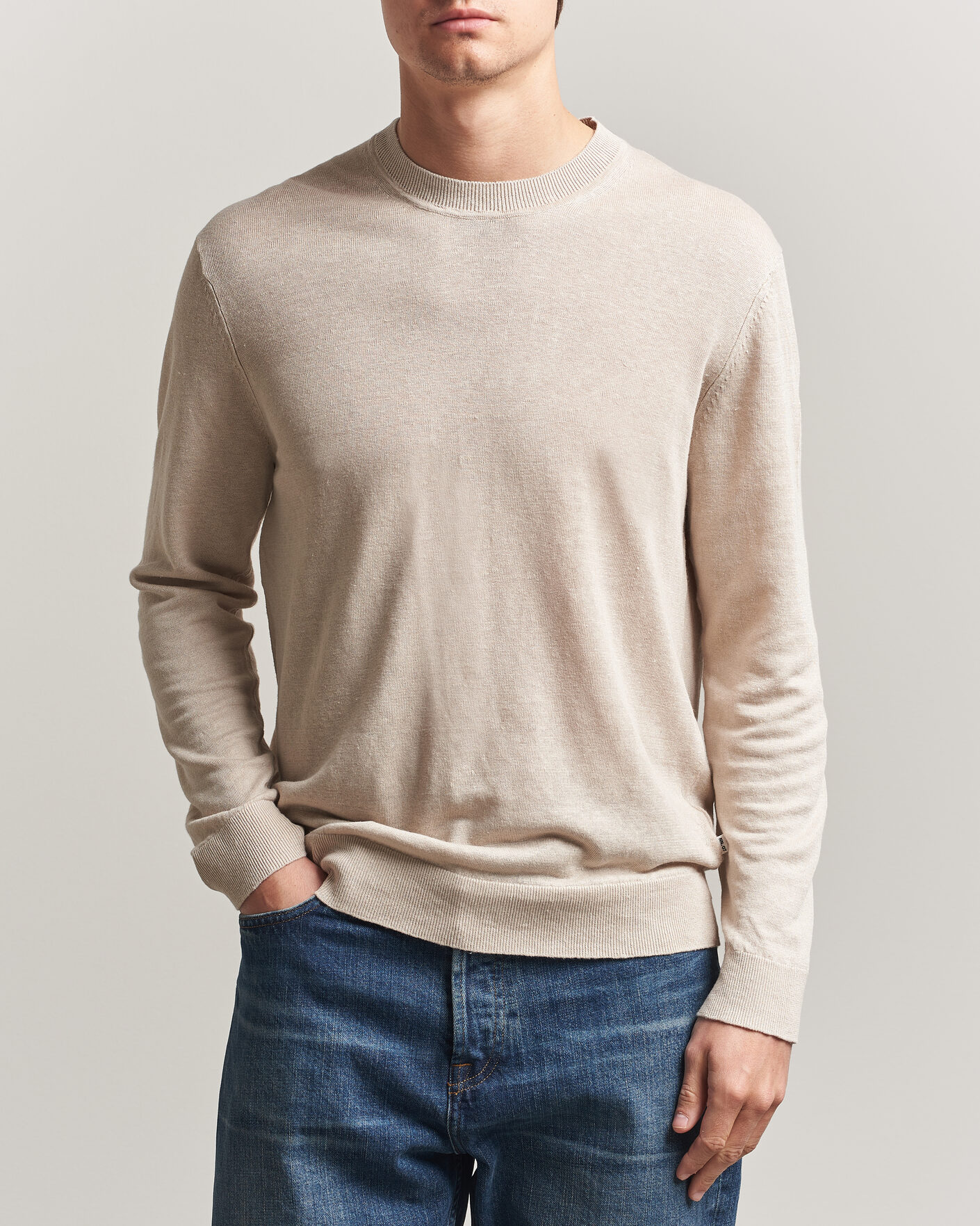 Homme | Pulls Et Tricots | NN07 | Ted Linen Knitted Sweater Oat