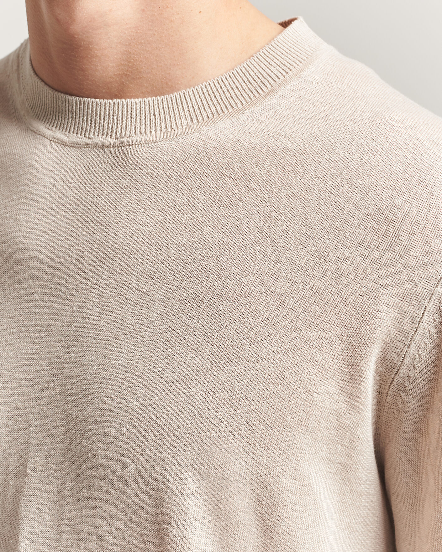 Homme | Pulls Et Tricots | NN07 | Ted Linen Knitted Sweater Oat