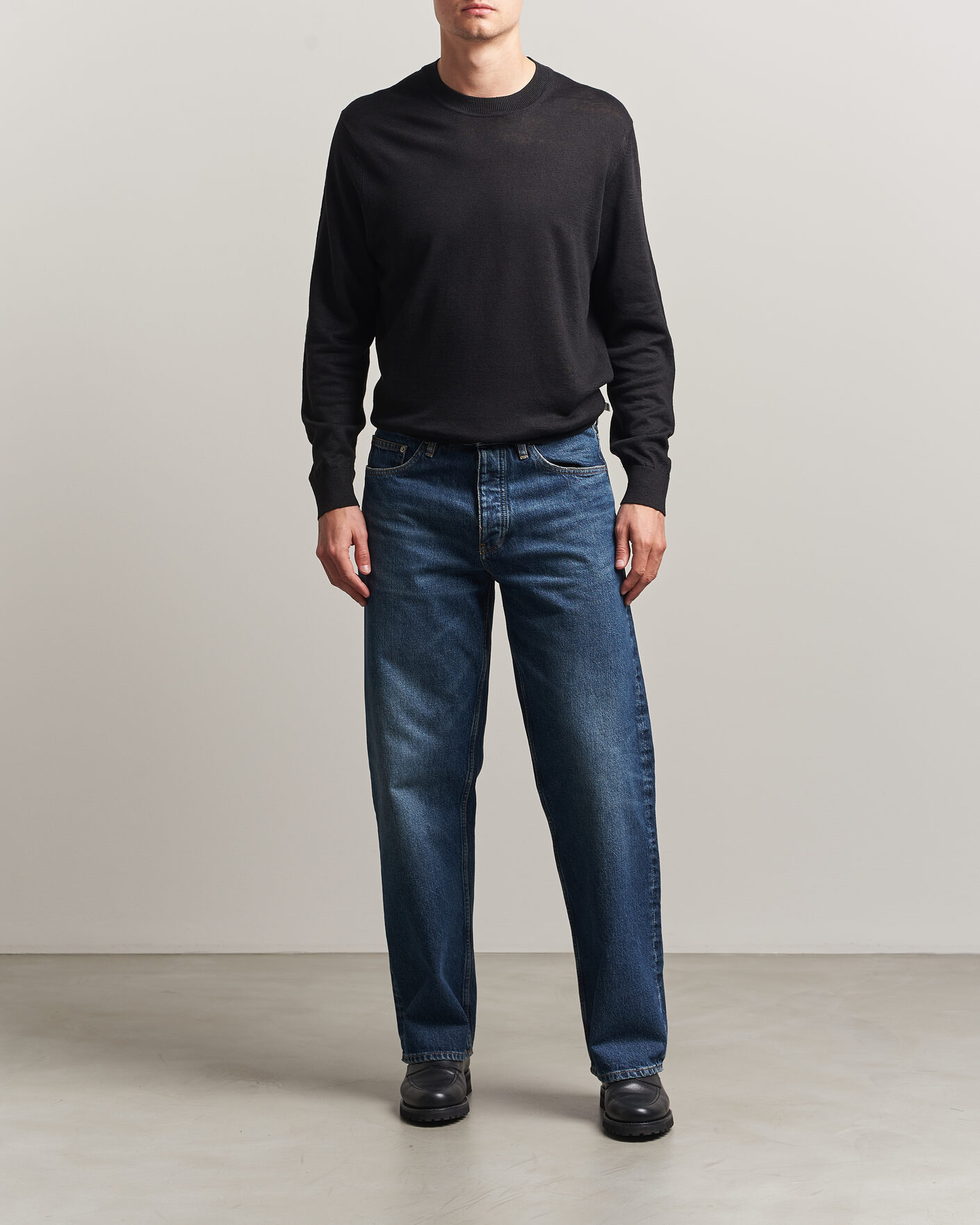 Homme | Pulls Et Tricots | NN07 | Ted Linen Knitted Sweater Black