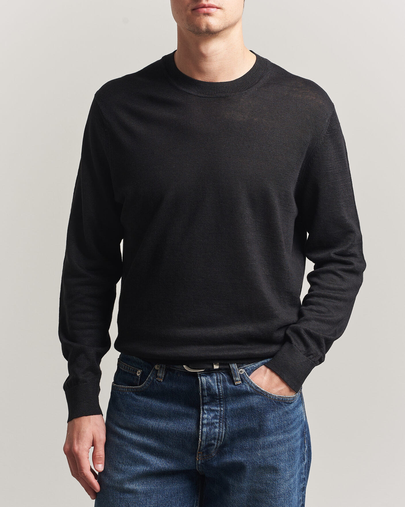 Homme | Pulls Et Tricots | NN07 | Ted Linen Knitted Sweater Black