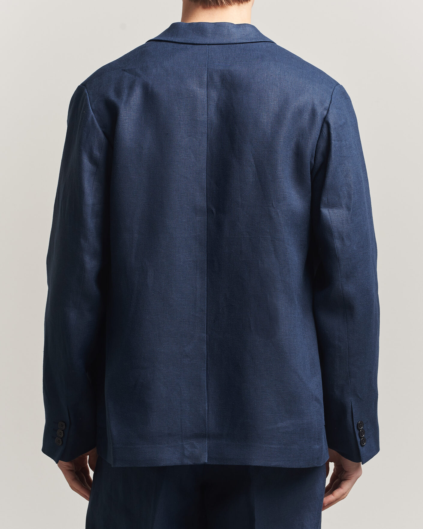 Homme | Blazers | NN07 | Jordin Linen Double Breasted Blazer Navy Blue