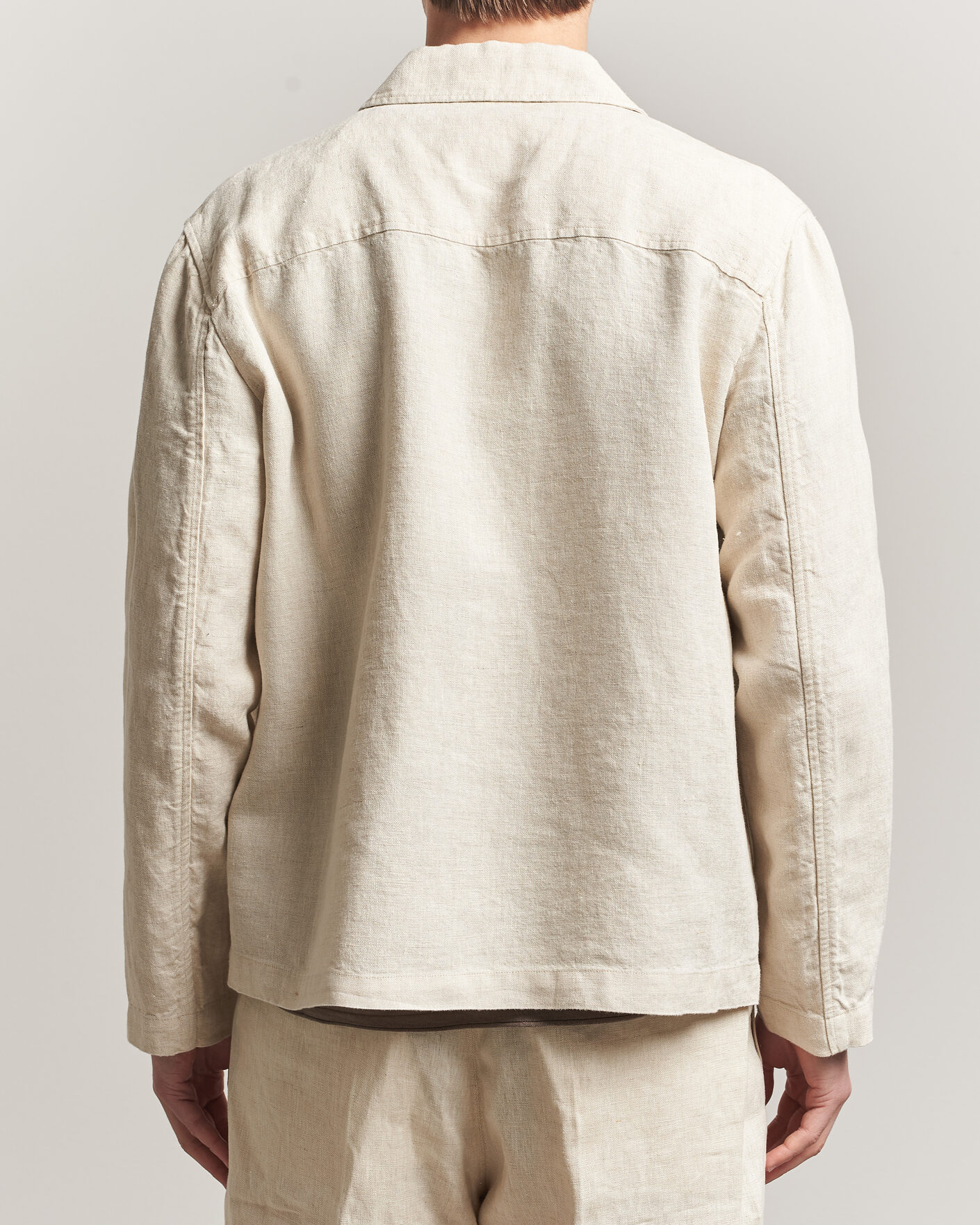 Homme | Chemises | NN07 | Morgan Linen Overshirt Oat