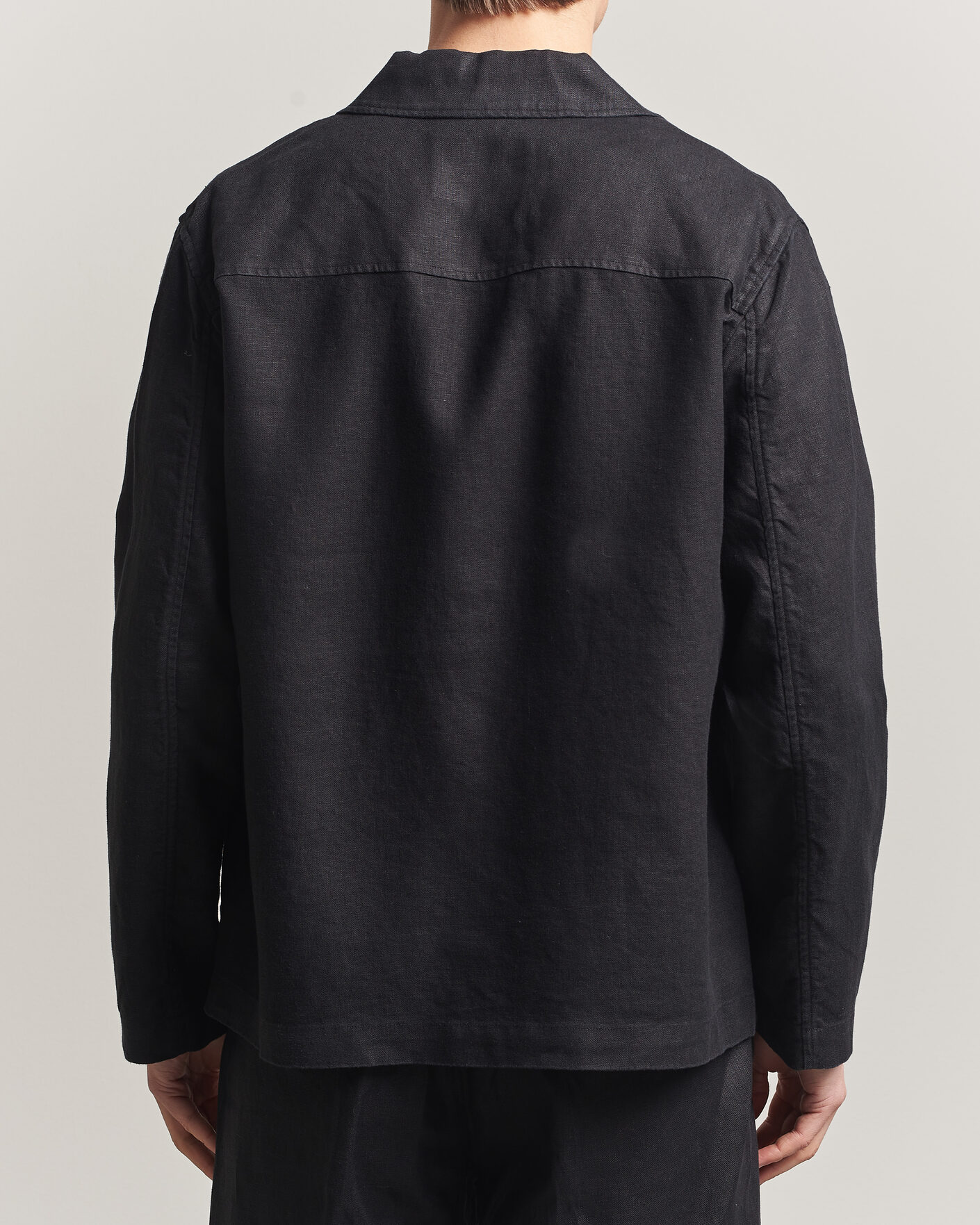 Homme | Chemises | NN07 | Morgan Linen Overshirt Black