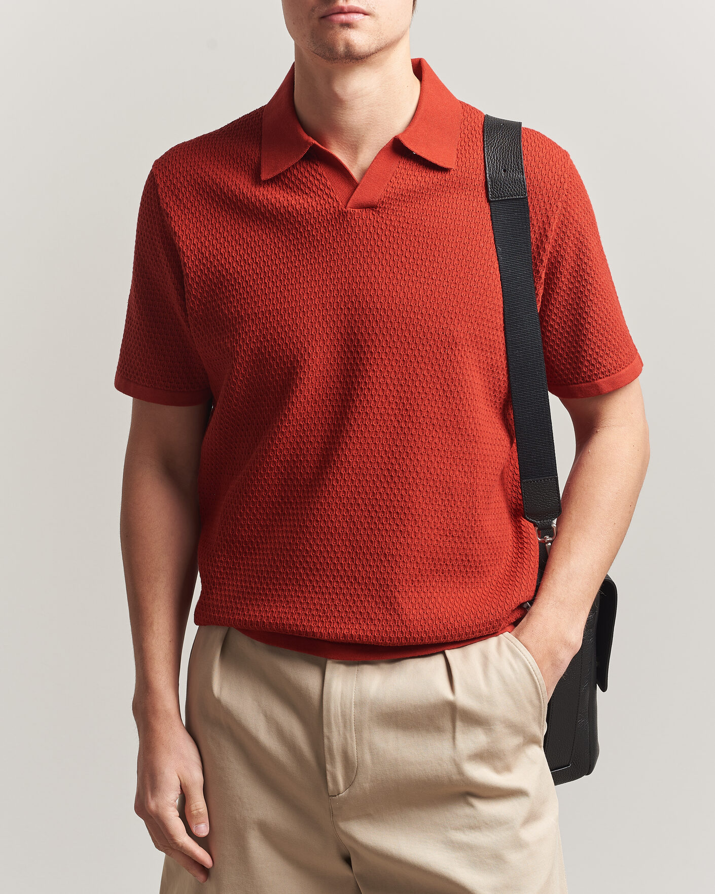 Homme | Polos | NN07 | Paul Knitted Polo Sienna Heat