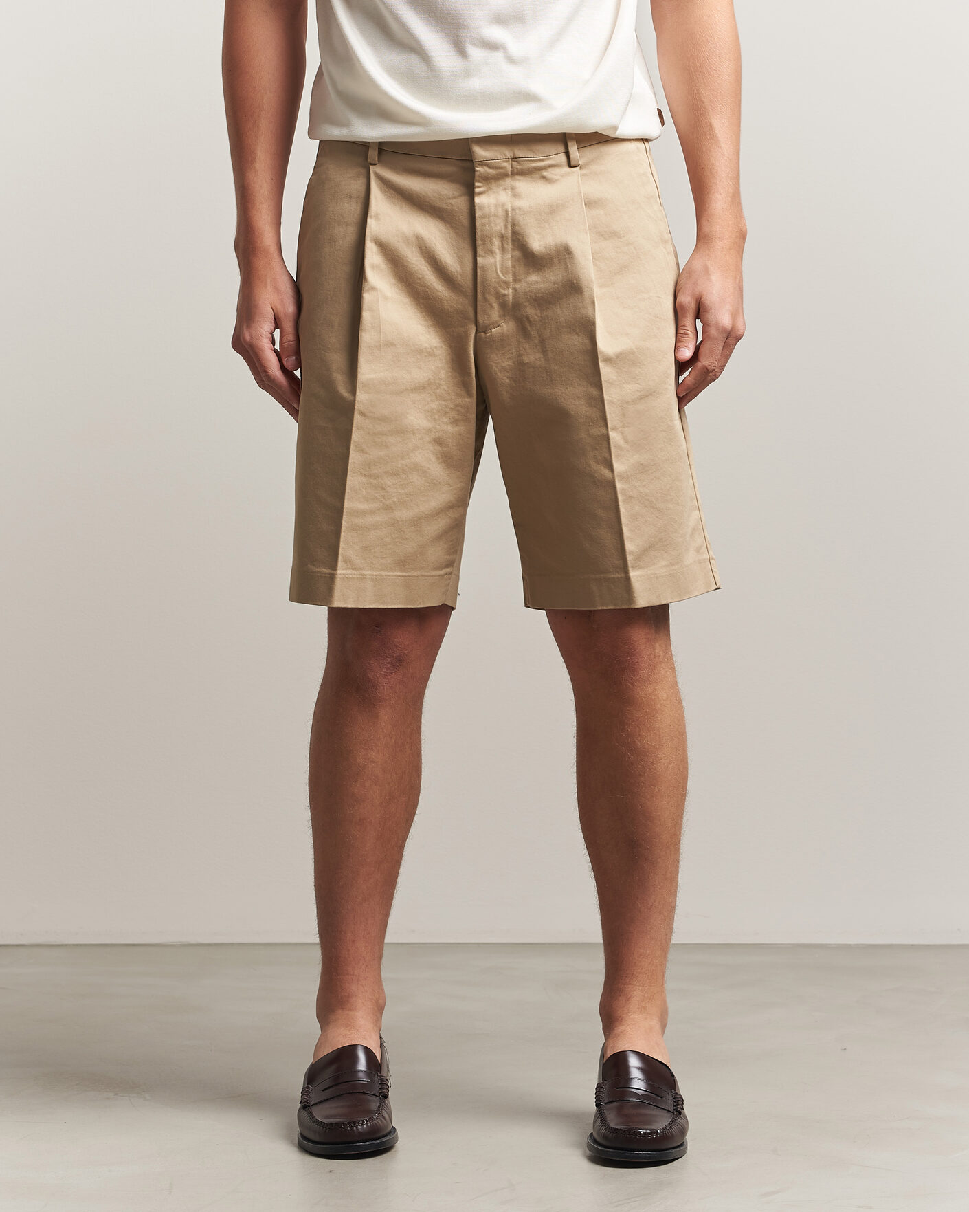 Homme | Shorts | NN07 | Kay Relaxed Fit Cotton Drawstring Shorts Desert Khaki