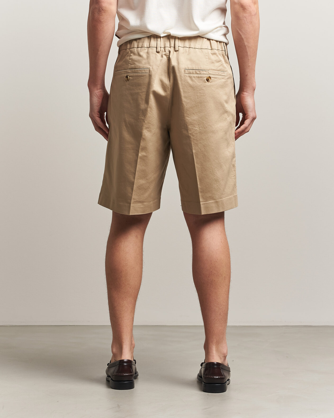 Homme | Shorts | NN07 | Kay Relaxed Fit Cotton Drawstring Shorts Desert Khaki