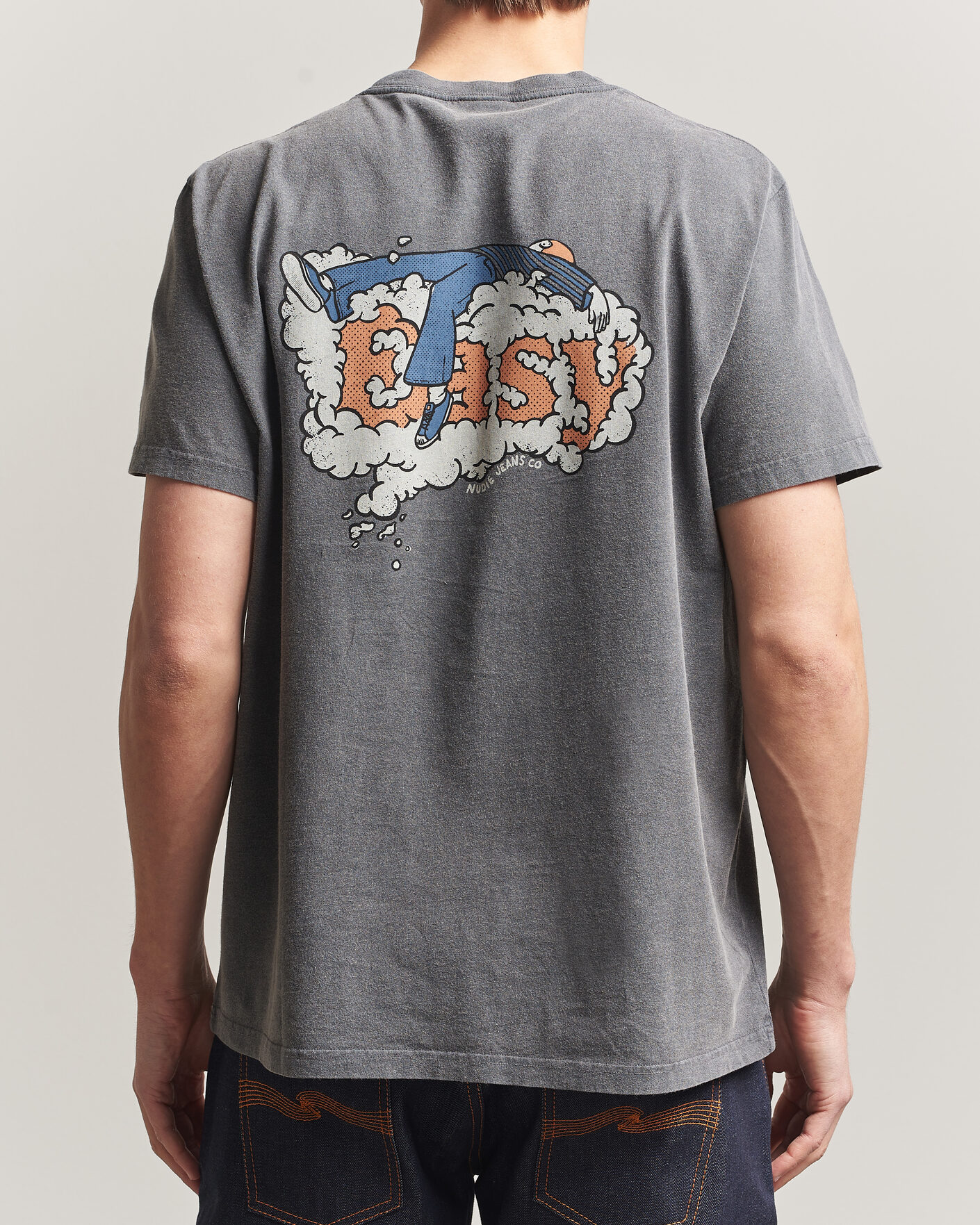 Homme | T-shirts | Nudie Jeans | Roy Easy Cloud T-Shirt Antracite