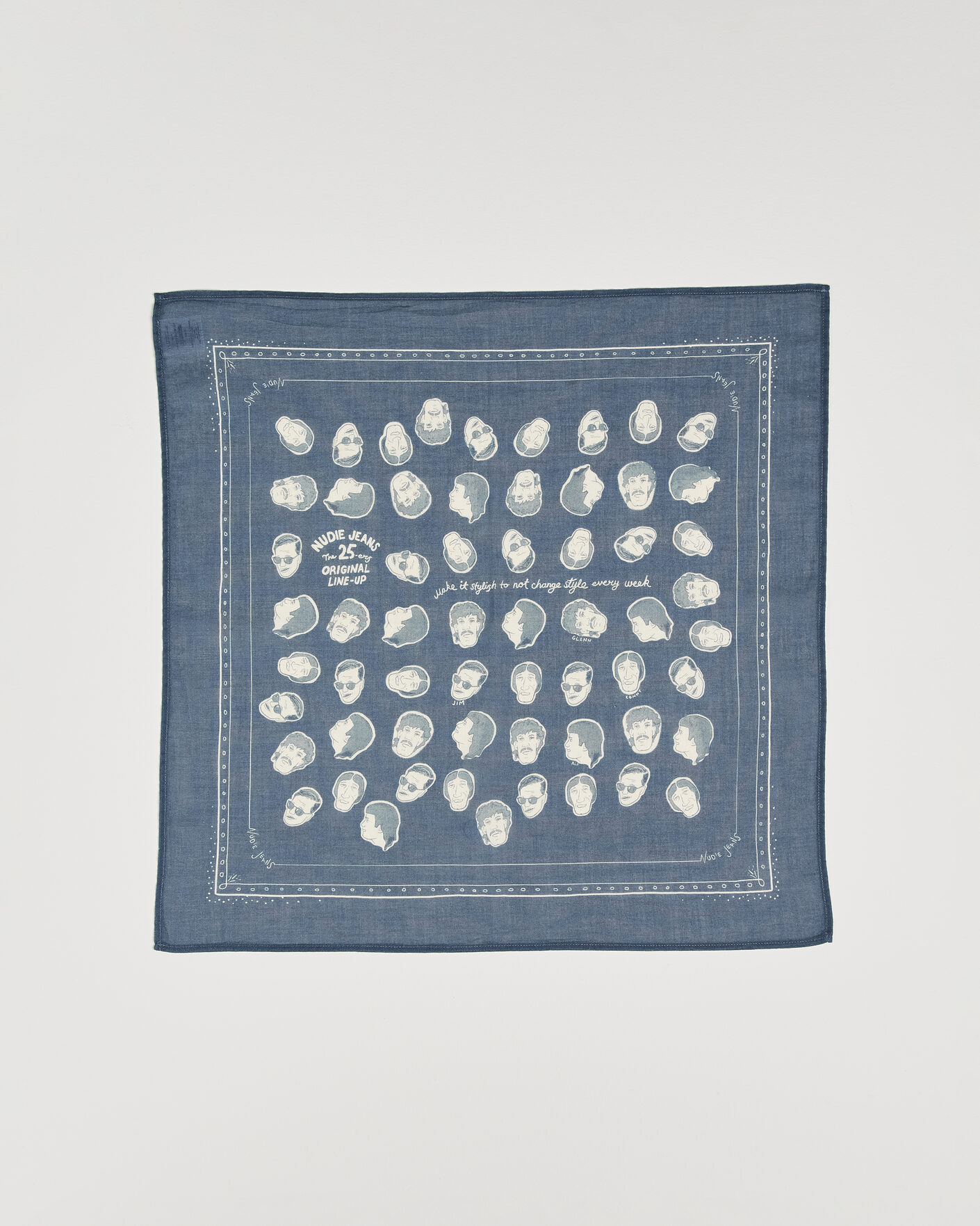 Homme | Écharpes | Nudie Jeans | Ingrid OG Line-Up Bandana Blue