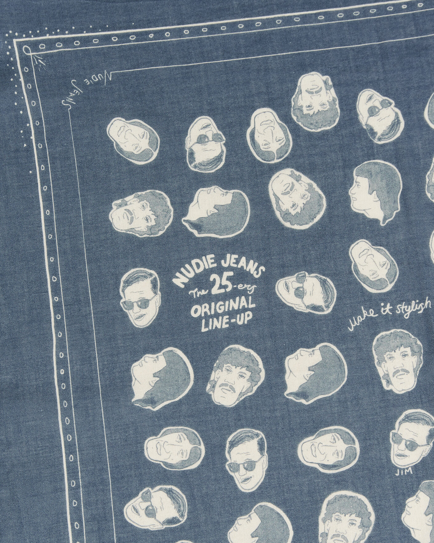 Homme | Écharpes | Nudie Jeans | Ingrid OG Line-Up Bandana Blue