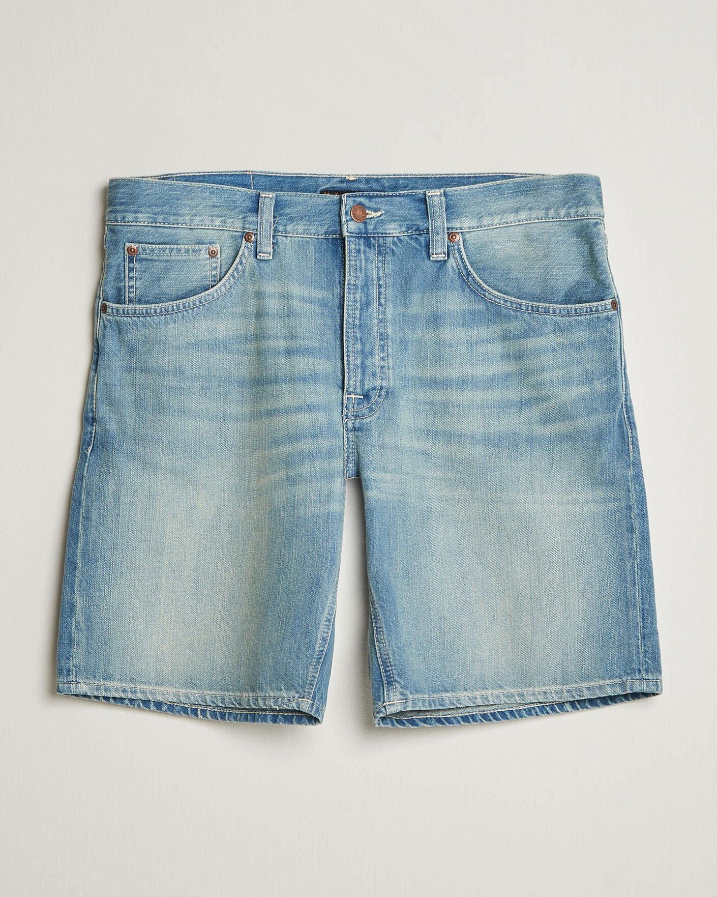 Homme | Shorts | Nudie Jeans | Seth Denim Shorts Drift Wood Light Blue
