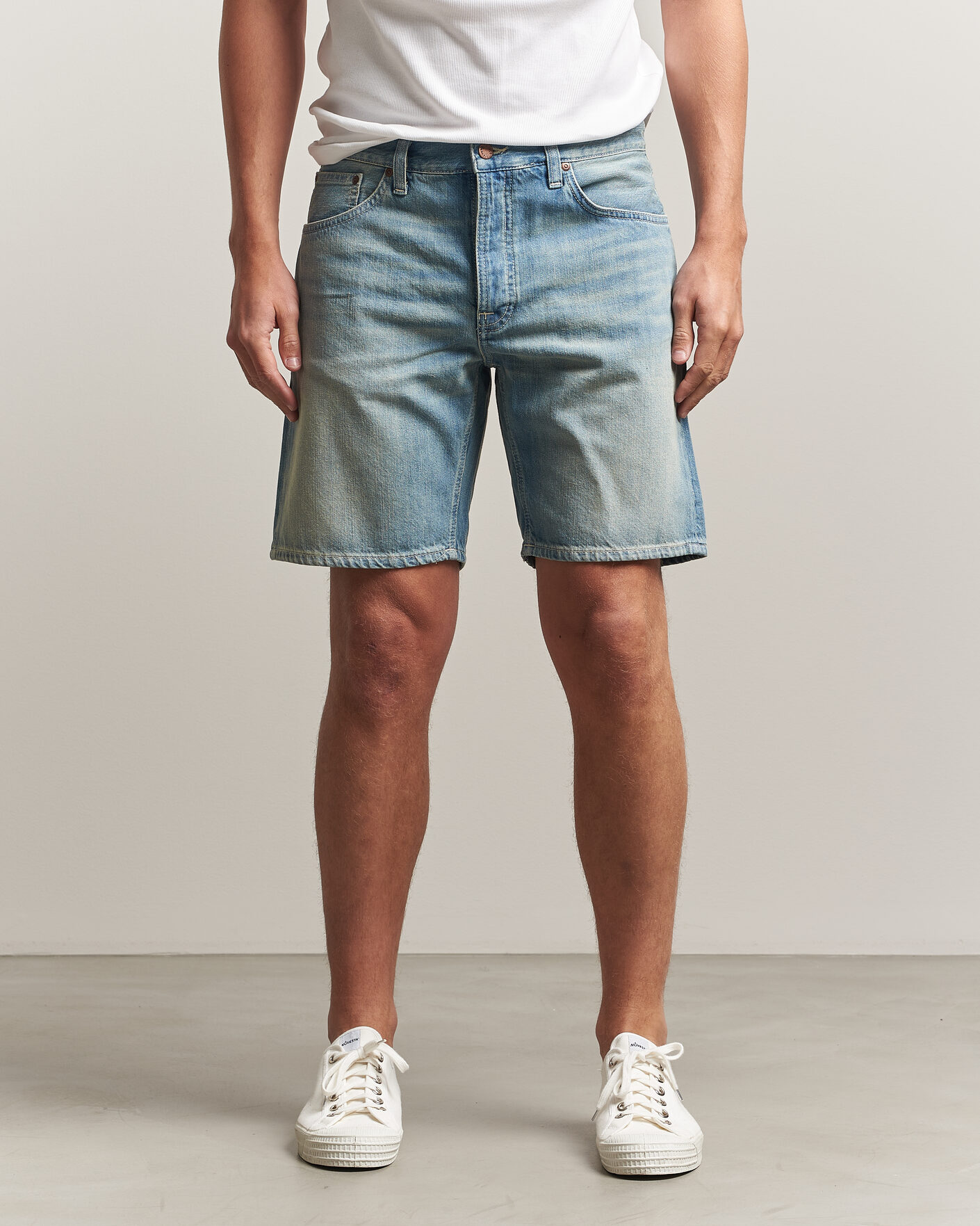 Homme | Shorts | Nudie Jeans | Seth Denim Shorts Drift Wood Light Blue