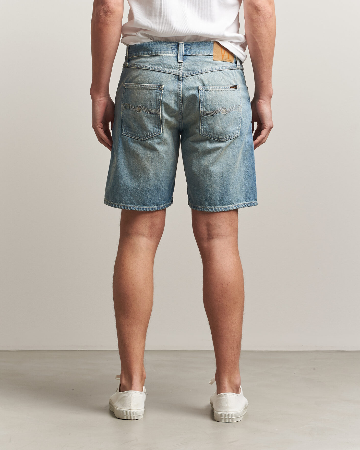 Homme | Shorts | Nudie Jeans | Seth Denim Shorts Drift Wood Light Blue