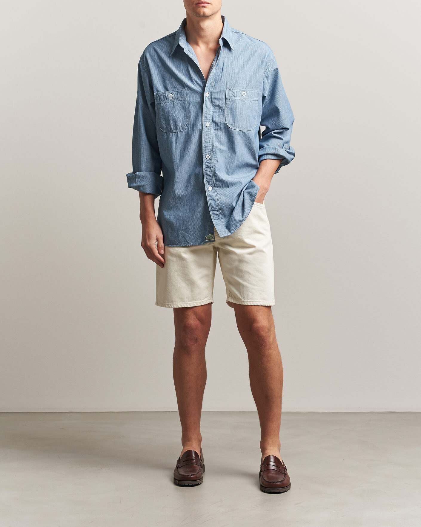 Homme | Shorts | Nudie Jeans | Seth Denim Shorts Everivory