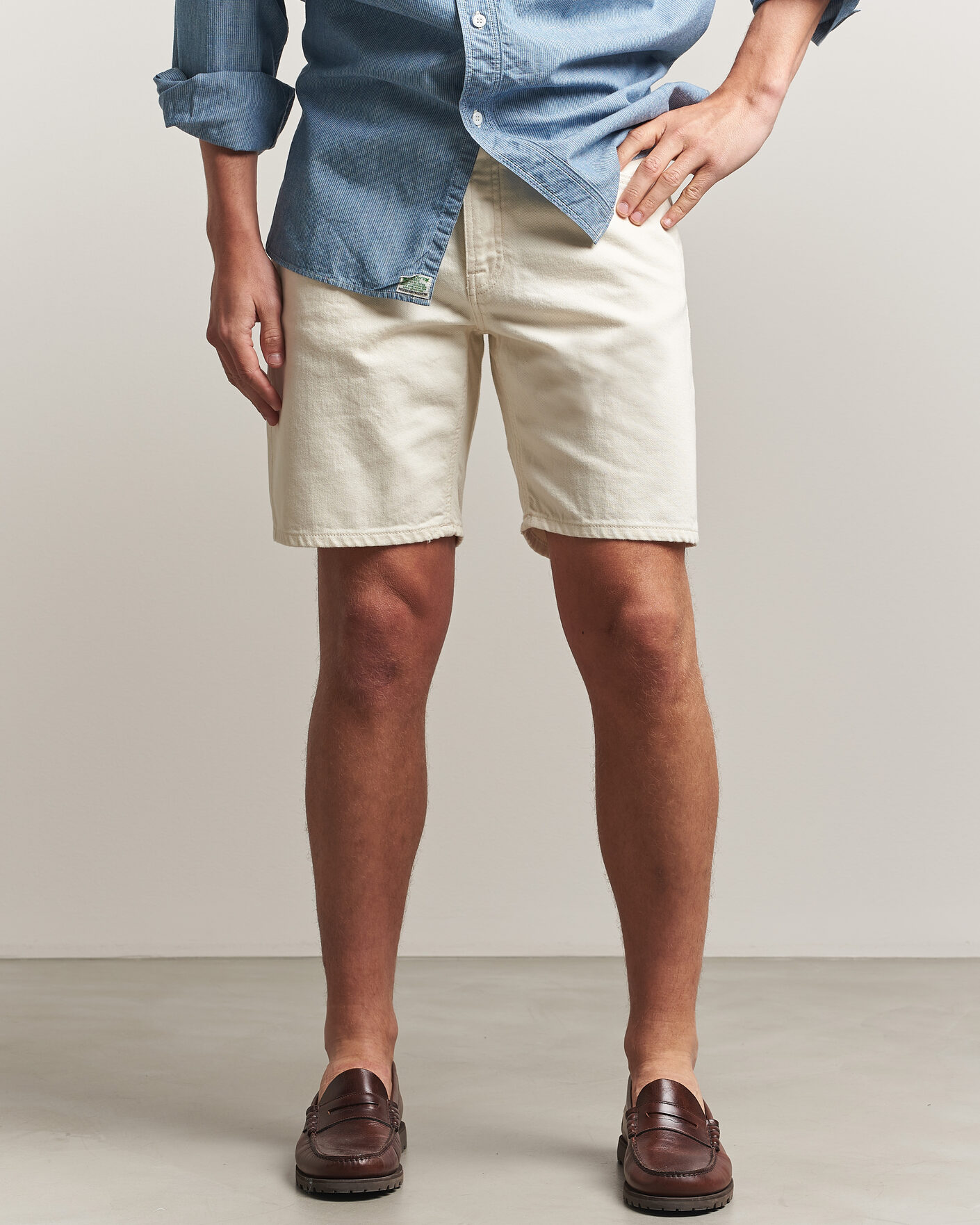 Homme | Shorts | Nudie Jeans | Seth Denim Shorts Everivory