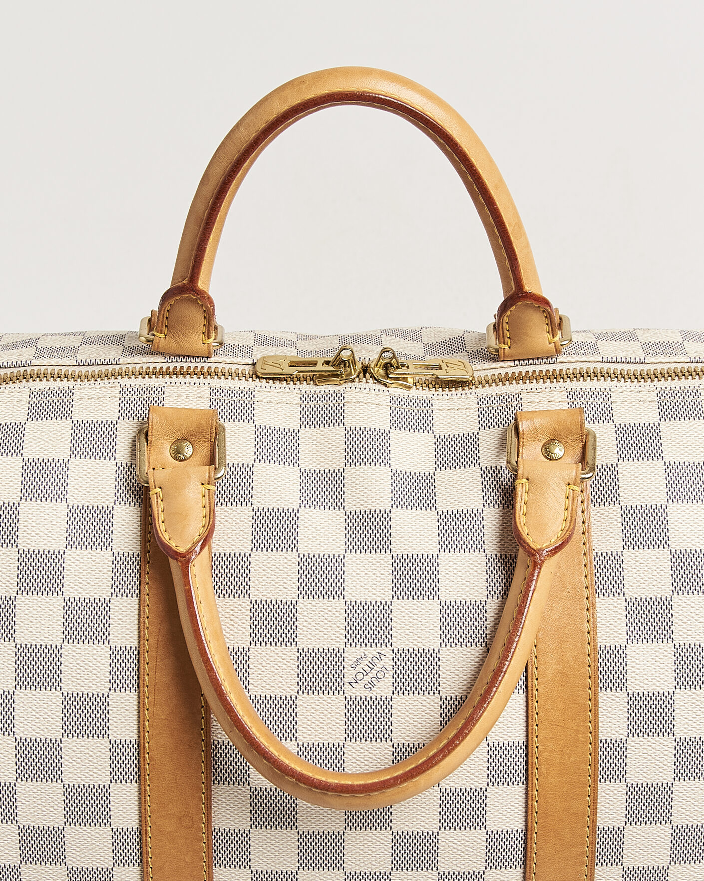 Homme | Pre-Owned & Vintage Bags | Louis Vuitton Pre-Owned | Keepall 50 Damier Azur