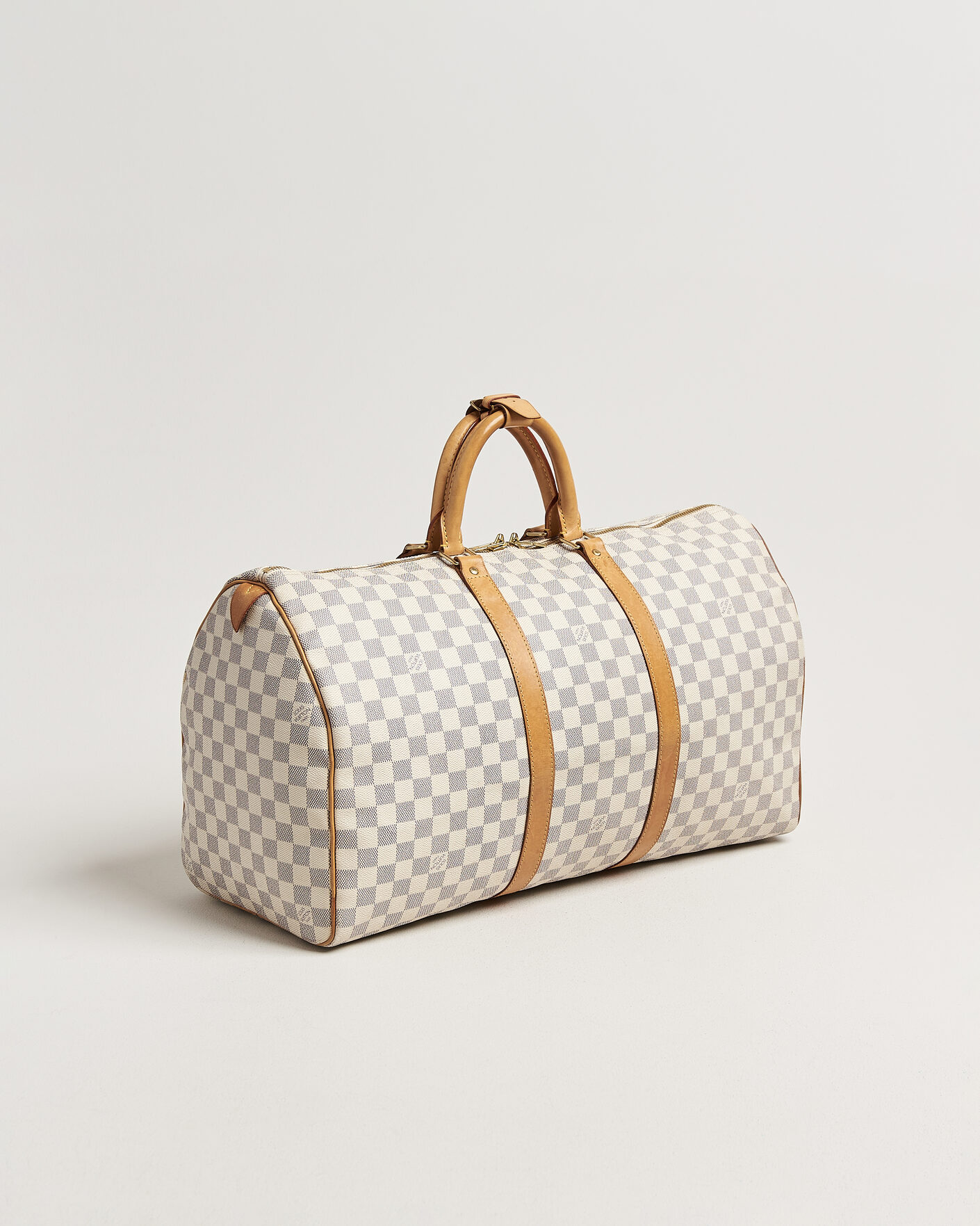 Homme | Pre-Owned & Vintage Bags | Louis Vuitton Pre-Owned | Keepall 50 Damier Azur