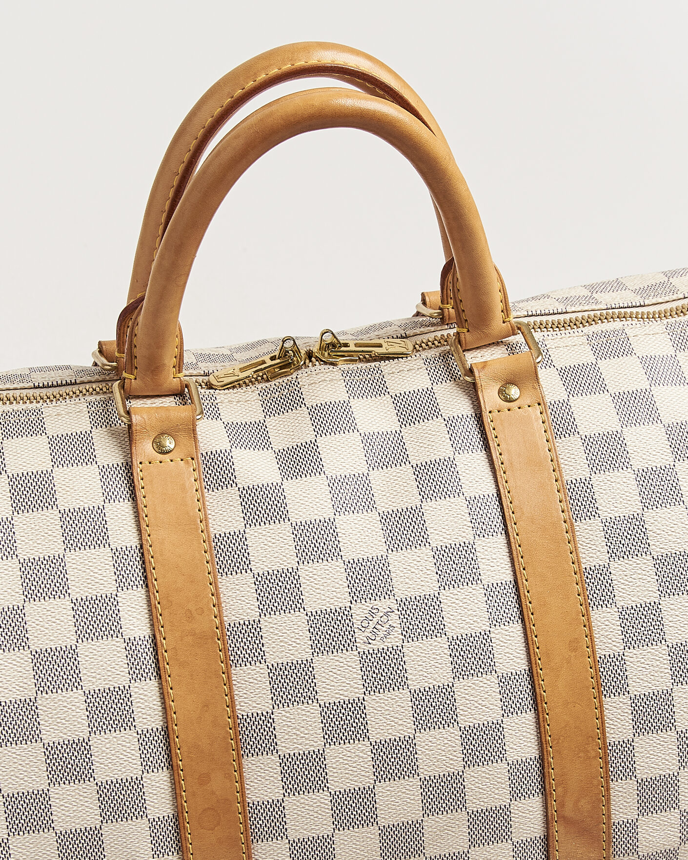 Homme | Pre-Owned & Vintage Bags | Louis Vuitton Pre-Owned | Keepall 50 Damier Azur