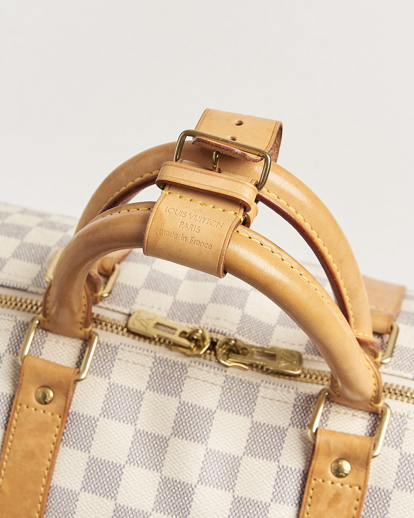 Homme | Pre-Owned & Vintage Bags | Louis Vuitton Pre-Owned | Keepall 50 Damier Azur