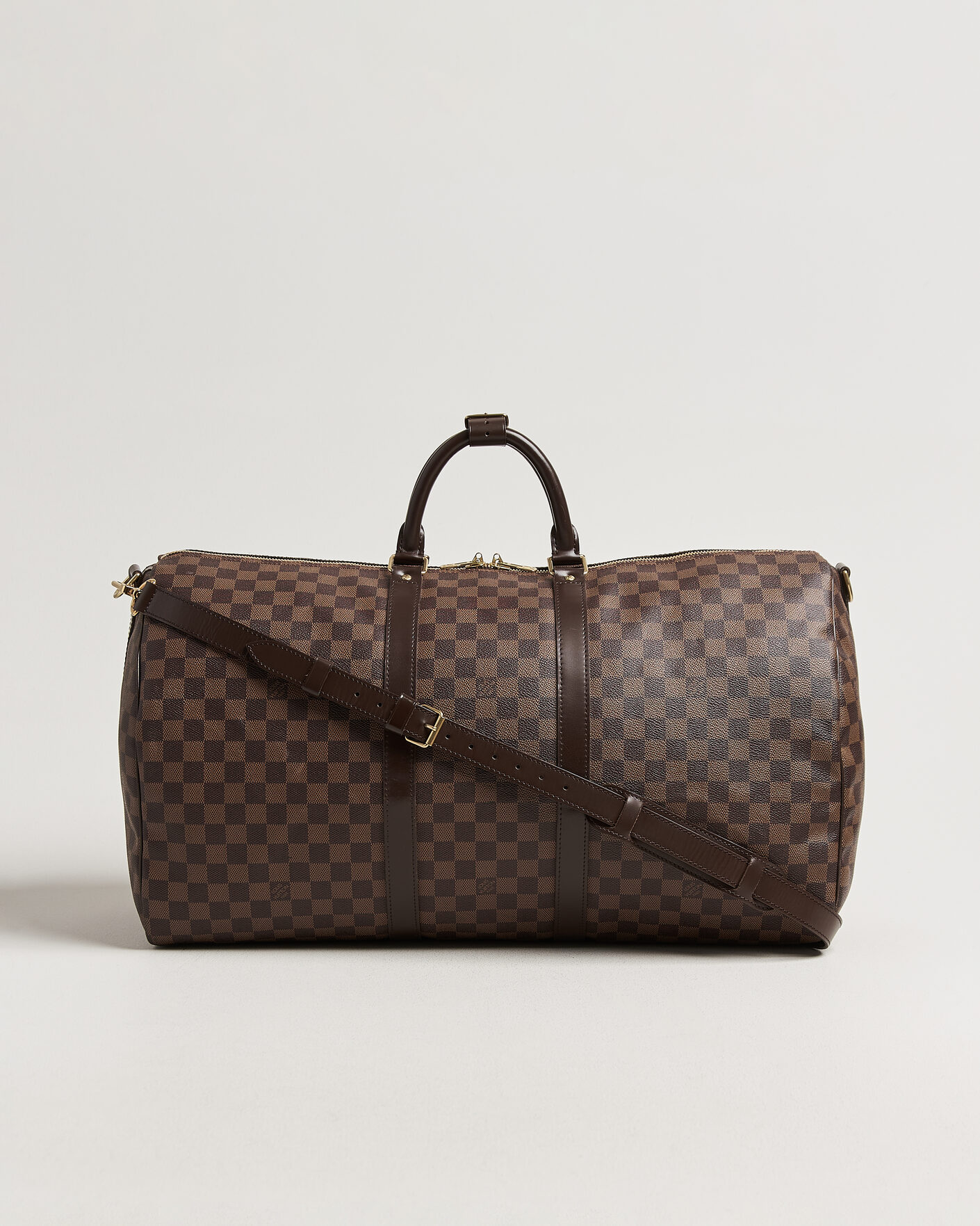 Homme | Pre-Owned & Vintage Bags | Louis Vuitton Pre-Owned | Keepall 55 Bandouliére Damier Ebene