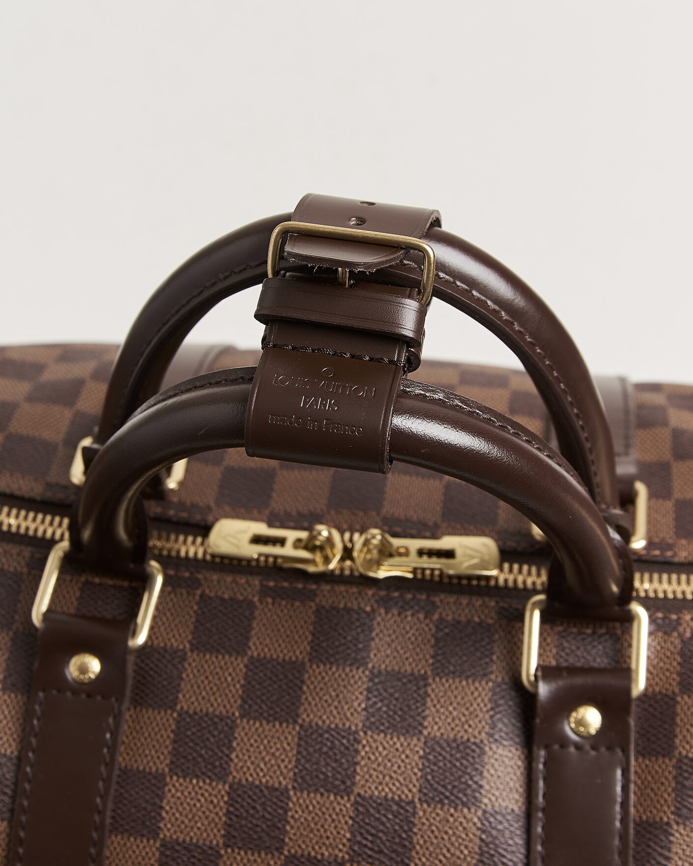 Homme | Pre-Owned & Vintage Bags | Louis Vuitton Pre-Owned | Keepall 55 Bandouliére Damier Ebene