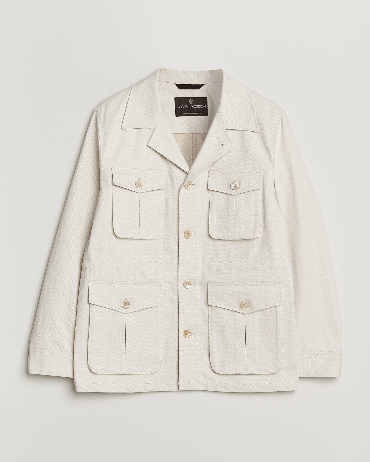 Homme | Manteaux Et Vestes | Oscar Jacobson | Sirolo Shirt Jacket Off White