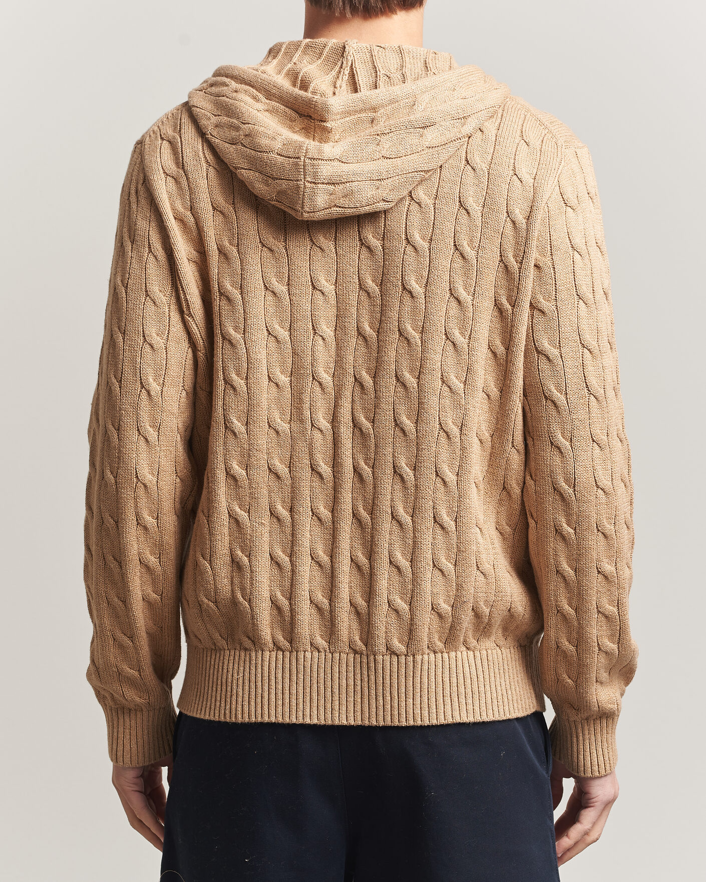 Homme | Pulls Et Tricots | Polo Ralph Lauren | Knitted Full Zip Sweater Camel Melange