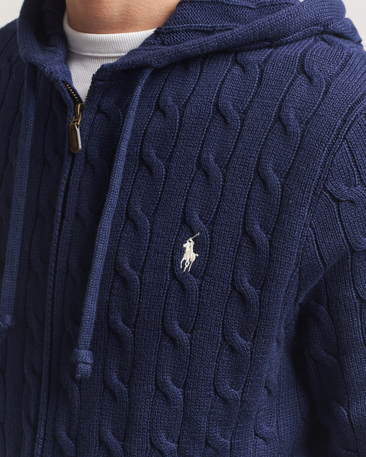 Homme | Pulls Et Tricots | Polo Ralph Lauren | Knitted Full Zip Sweater Bright Navy