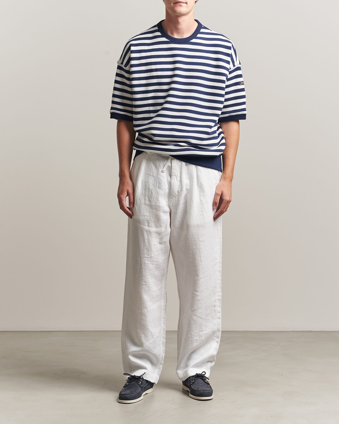 Homme | Pantalons | Polo Ralph Lauren | Easy Fit Pleated Trousers Ceramic White