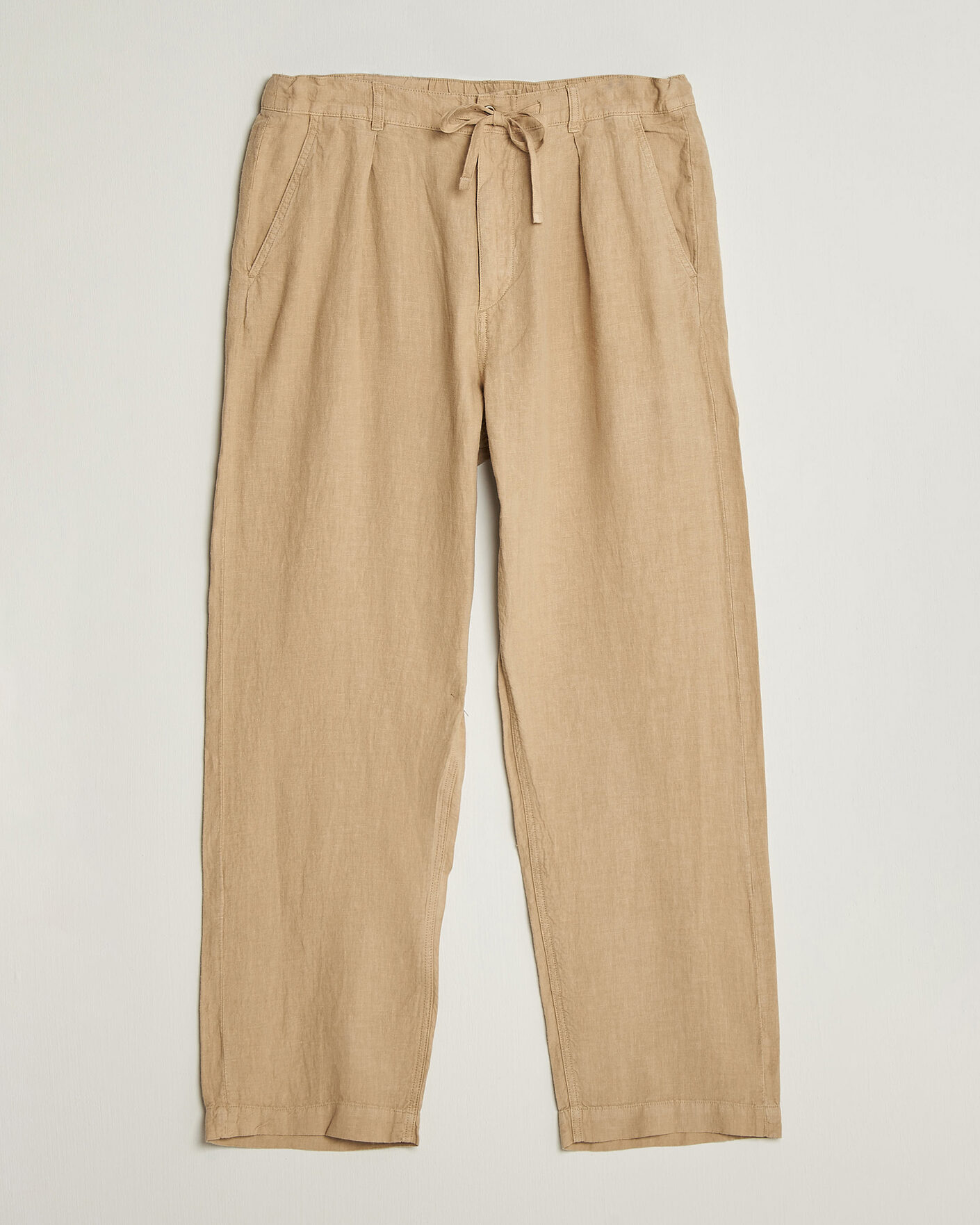Homme | Pantalons | Polo Ralph Lauren | Easy Fit Pleated Trousers Coastal Beige