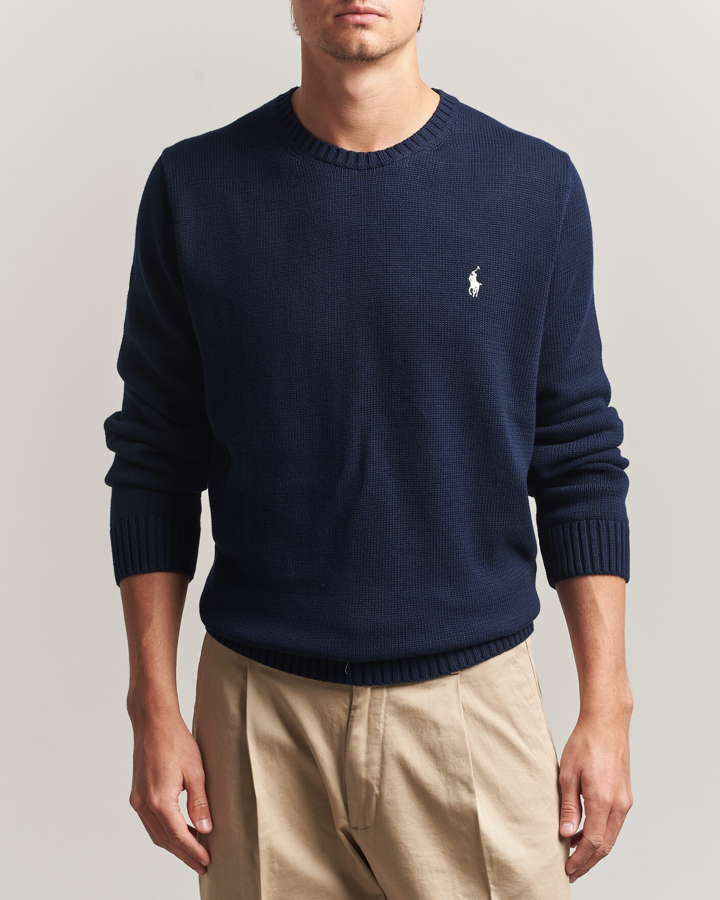 Homme | Pulls Et Tricots | Polo Ralph Lauren | Cotton Crew Neck Sweater Hunter Navy