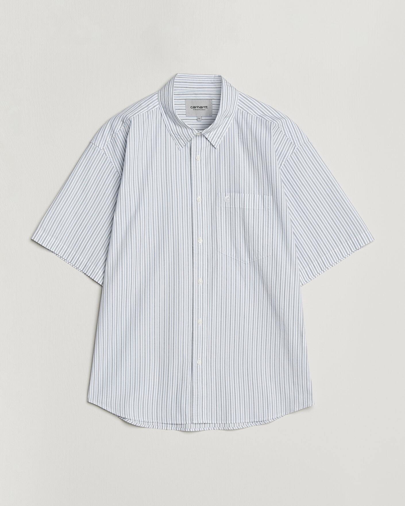 Homme | Chemises | Carhartt WIP | Short Sleeve Keene Cotton/Poplin Shirt White