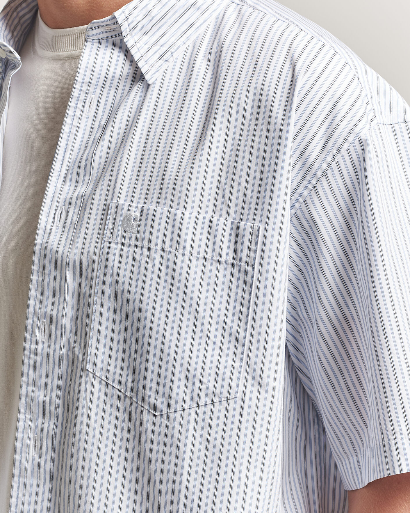 Homme | Chemises | Carhartt WIP | Short Sleeve Keene Cotton/Poplin Shirt White