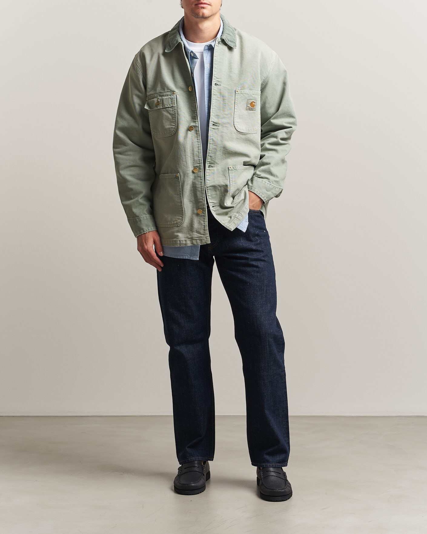 Homme | Manteaux Et Vestes | Carhartt WIP | OG Dearborn Canvas Chore Coat Shady Green