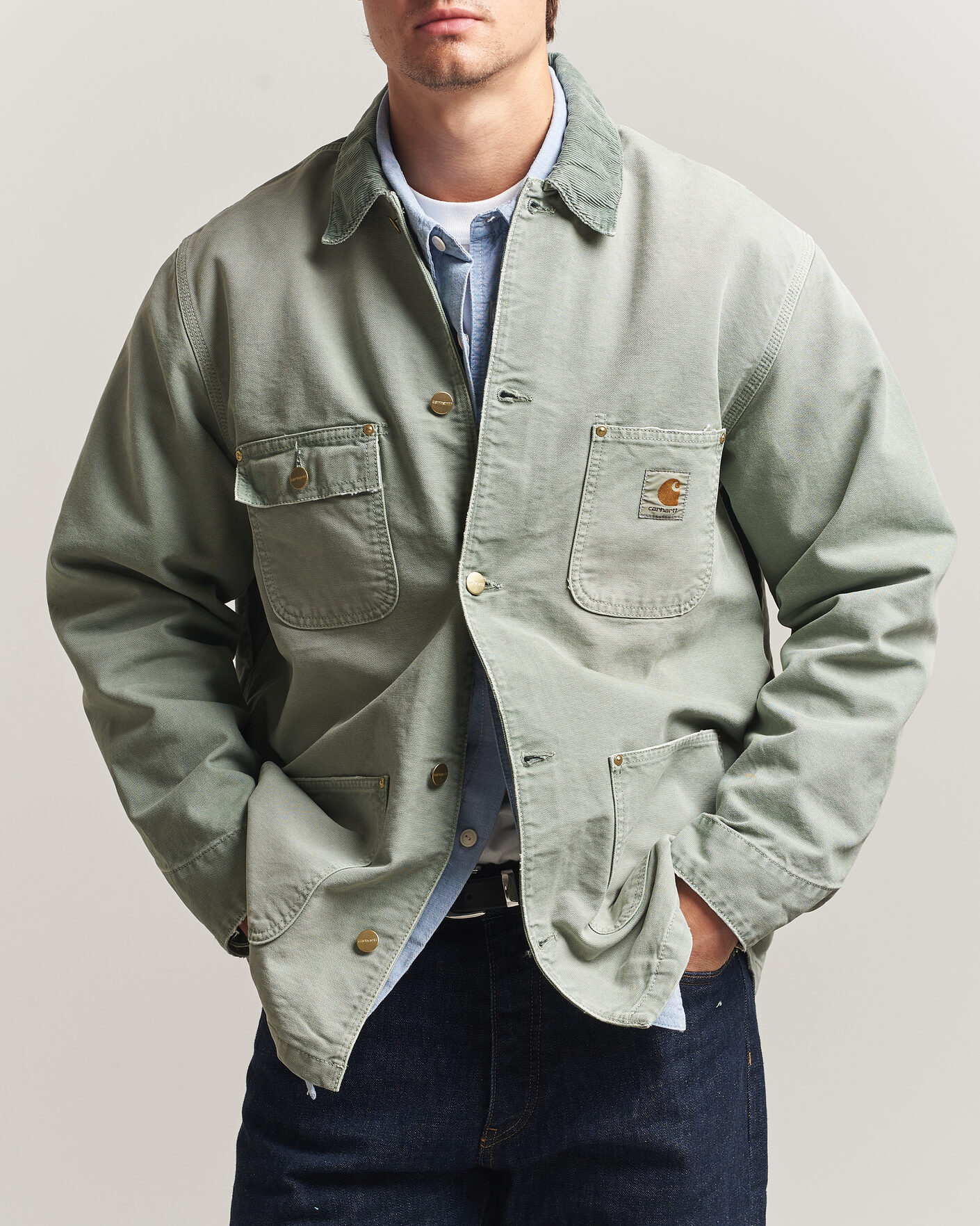 Homme | Manteaux Et Vestes | Carhartt WIP | OG Dearborn Canvas Chore Coat Shady Green