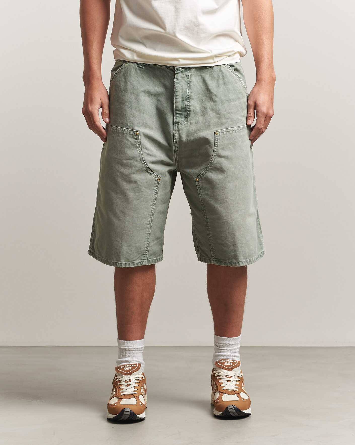 Homme | Shorts | Carhartt WIP | OG Dearborn Canvas Double Knee Shorts Shady Green