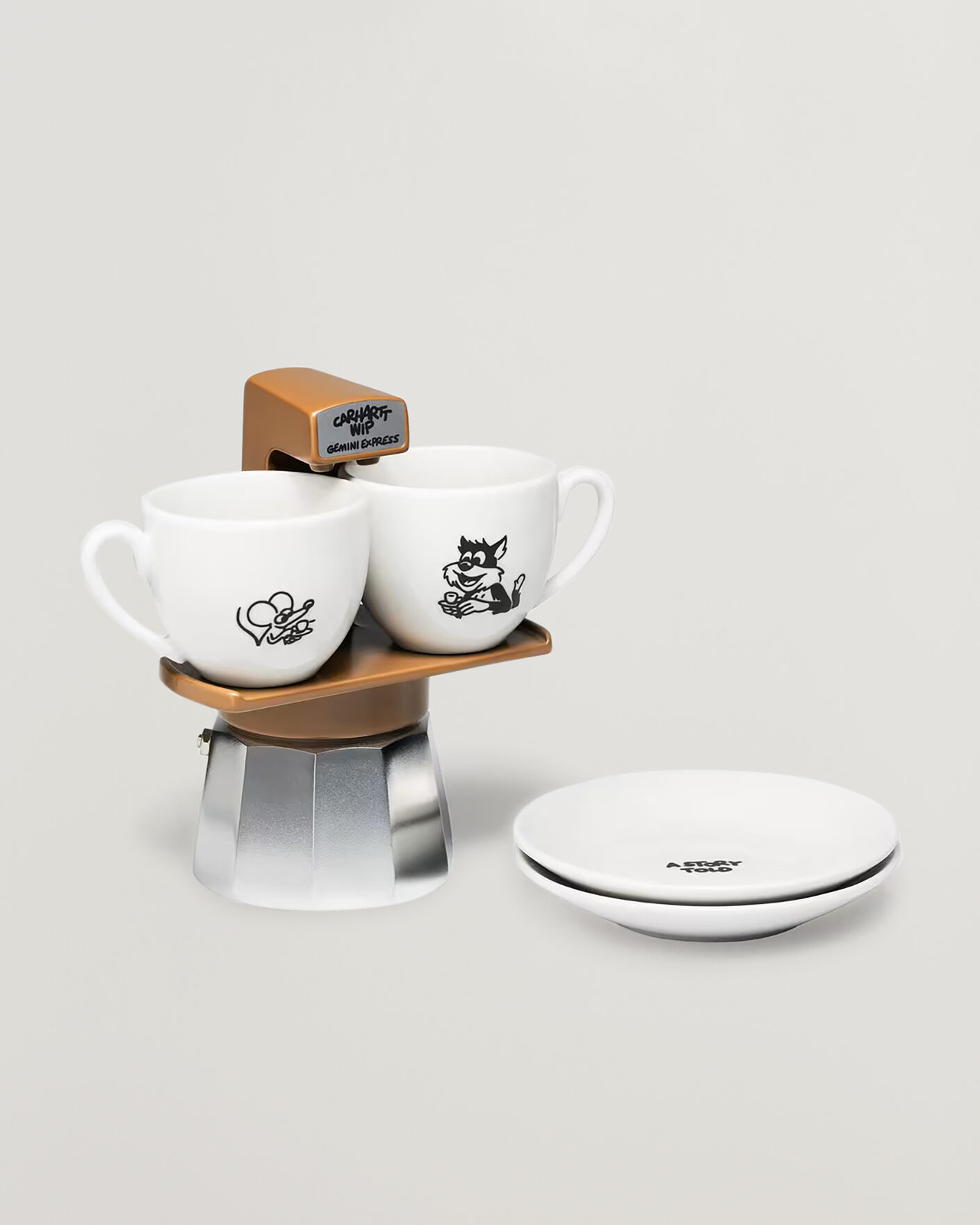Homme | Carhartt WIP Gemini Express Coffee Break Espresso Maker Brown | Carhartt WIP | Gemini Express Coffee Break Espresso Maker Brown