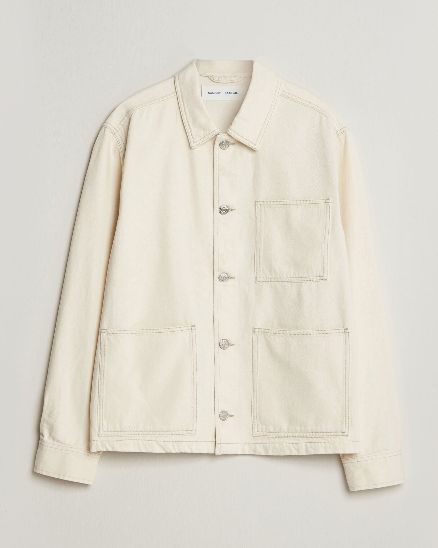 Homme | Chemises | Samsøe Samsøe | Chore Denim Overshirt Soft Natural