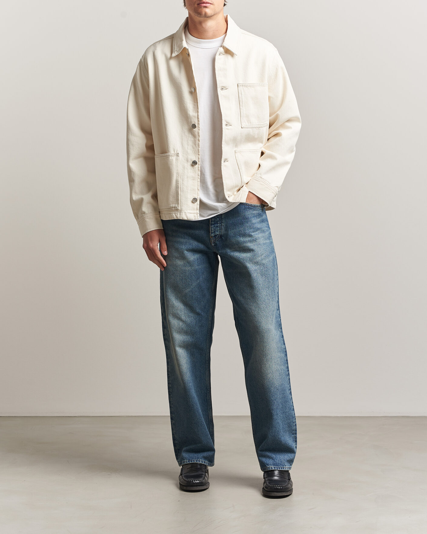 Homme | Chemises | Samsøe Samsøe | Chore Denim Overshirt Soft Natural