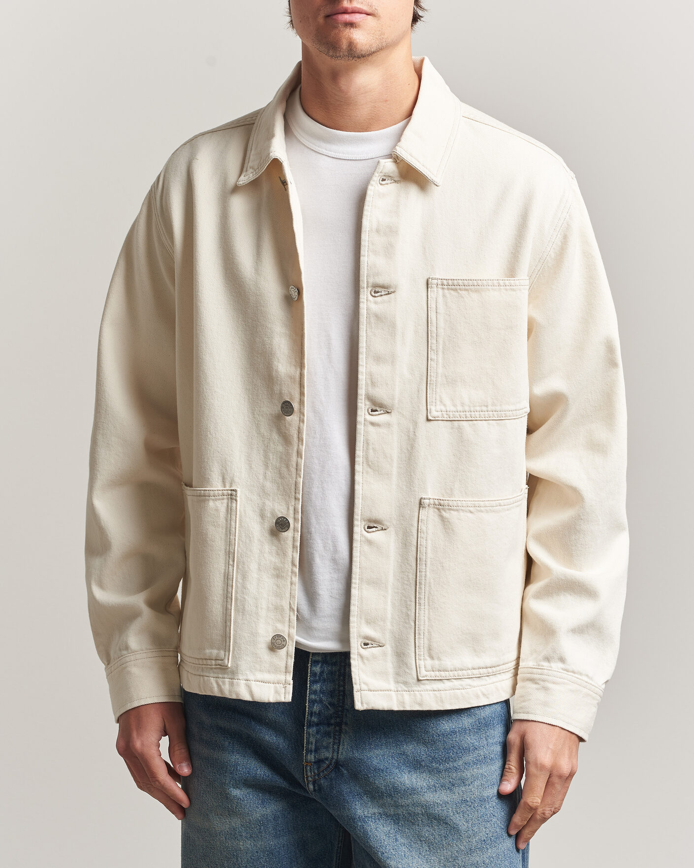 Homme | Chemises | Samsøe Samsøe | Chore Denim Overshirt Soft Natural