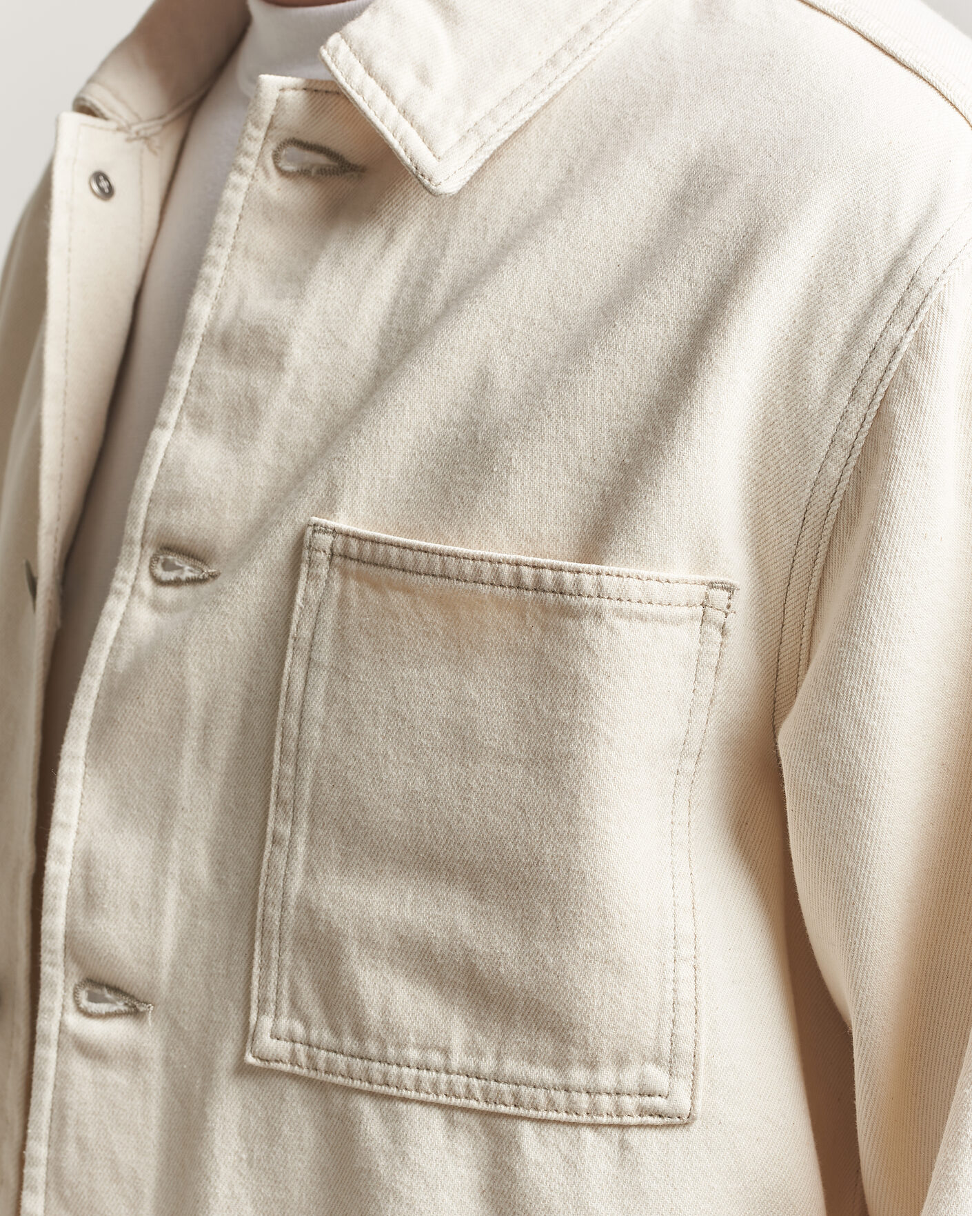 Homme | Chemises | Samsøe Samsøe | Chore Denim Overshirt Soft Natural