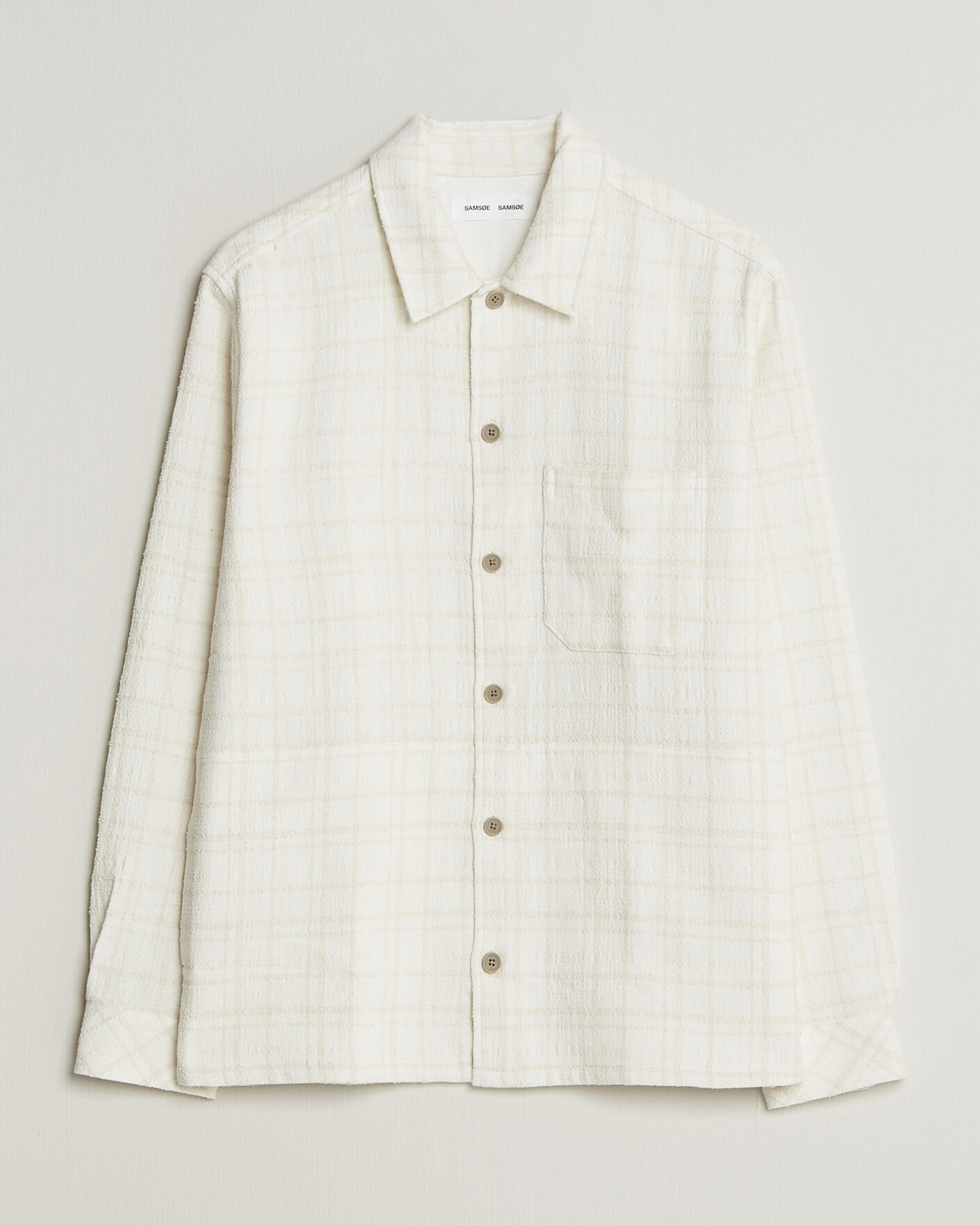 Homme | Chemises | Samsøe Samsøe | Damon Checked Overshirt Silver Birch