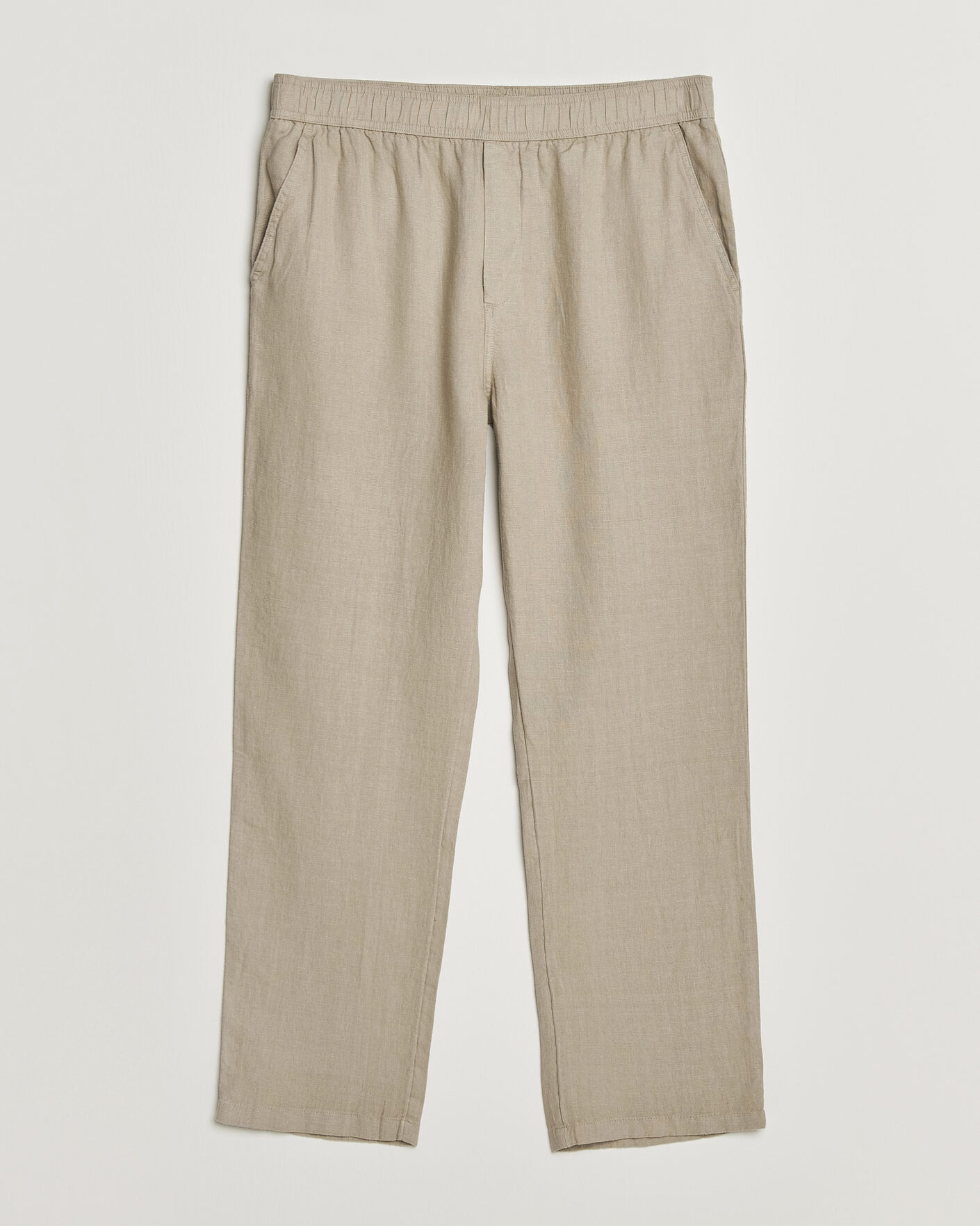 Homme | Pantalons | Samsøe Samsøe | Jabari Linen Drawstring Trousers Aluminum