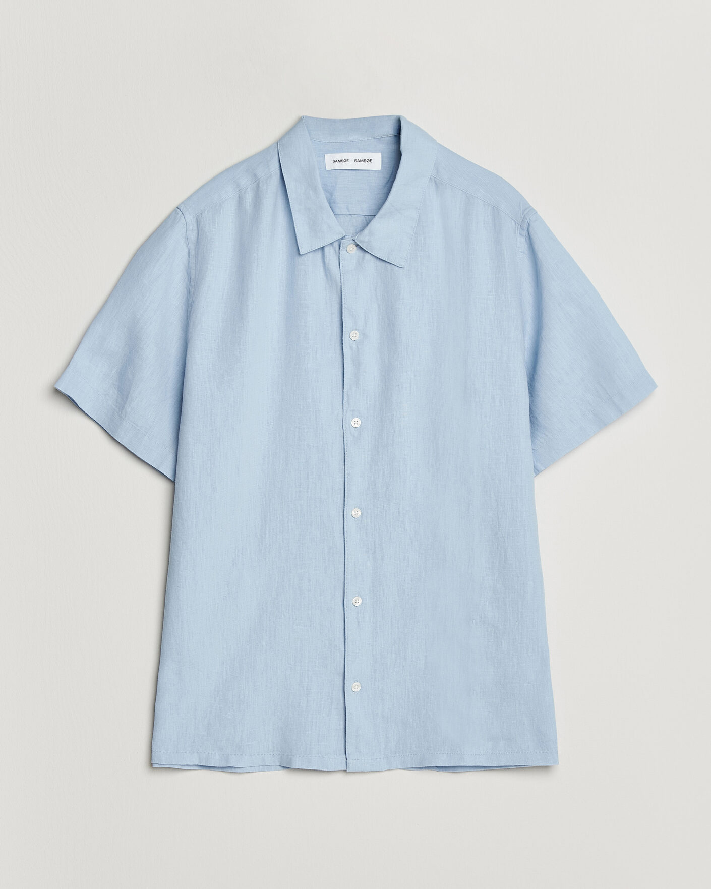 Homme | Chemises | Samsøe Samsøe | Avan Linen Short Sleeve Shirt Windsurfer
